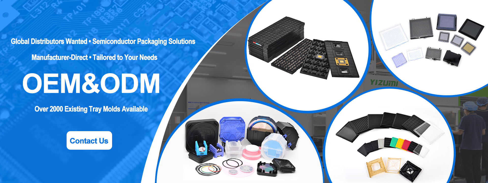 QUALITÉ Plateaux de JEDEC IC Usine