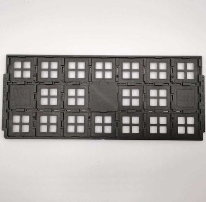 Plateaux noirs en plastique de GV ESD Jedec Matrix pour les produits électroniques