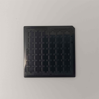acheter Paquet empilable en plastique noir Chip Tray Ultra Clean de gaufre d'ESD online manufacture