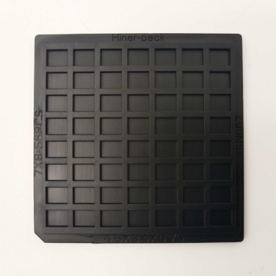 acheter Paquet matériel Chip Trays 7x8 56PCS Matrix de gaufre de 2 pouces de PC noir online manufacture