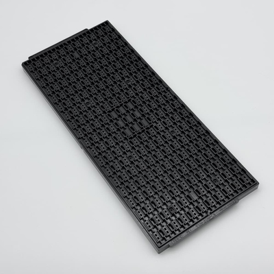 acheter Plateau JEDEC standard personnalisé Plateaux matrice avec taille de poche 9.9*6*1.57mm Plateau de matériau MPPO ESD noir online manufacture