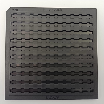 Un bon prix. L'ESD noircissent l'ABS 4 planéité de Chip Tray For Electronic Parts 0.3mm de pouce en ligne