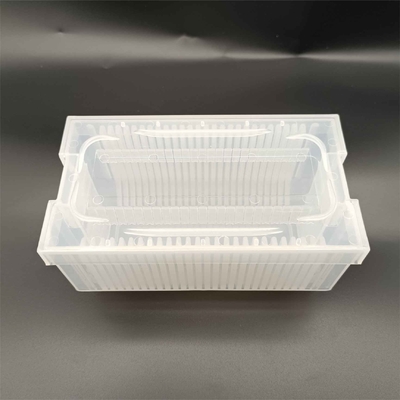 Un bon prix. Boîte de support de gaufre rectangulaire transparente 3 pouces Cassette de gaufre en ligne