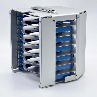 Un bon prix. Cassette métallique personnalisée 8 pouces à 7 fentes, porte-plaquette avec revêtement en téflon bleu en ligne