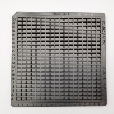 Un bon prix. Enjection moulée plateau à gaufres Emballage noir ESD empilable en ligne